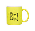 Super Dad Neon Yellow Mug