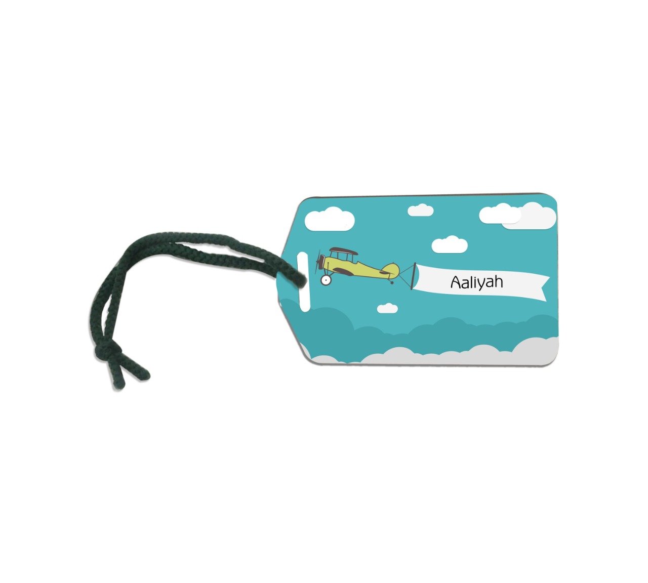 Cloud Travel MDF Luggage Tag With String 