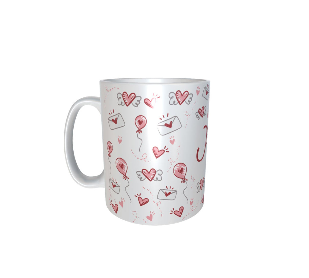 Love Letter Valentine Background White Mug
