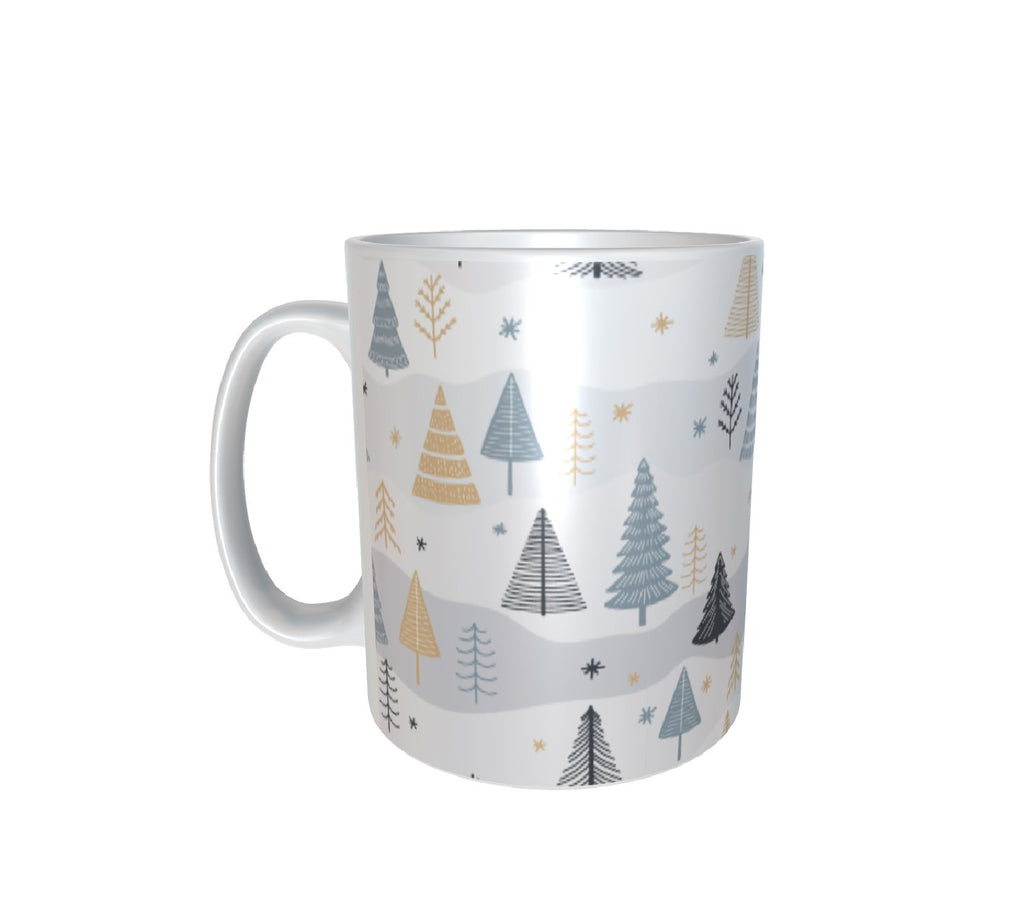 Winter Woodland Pattern White Mug 