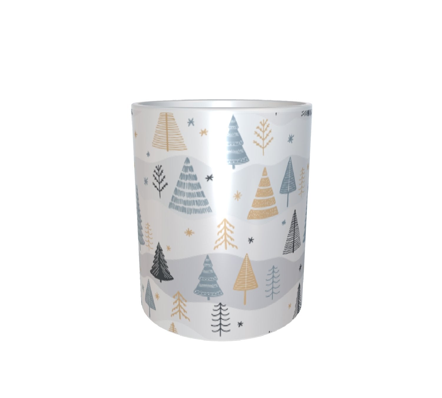 Winter Woodland Pattern White Mug 