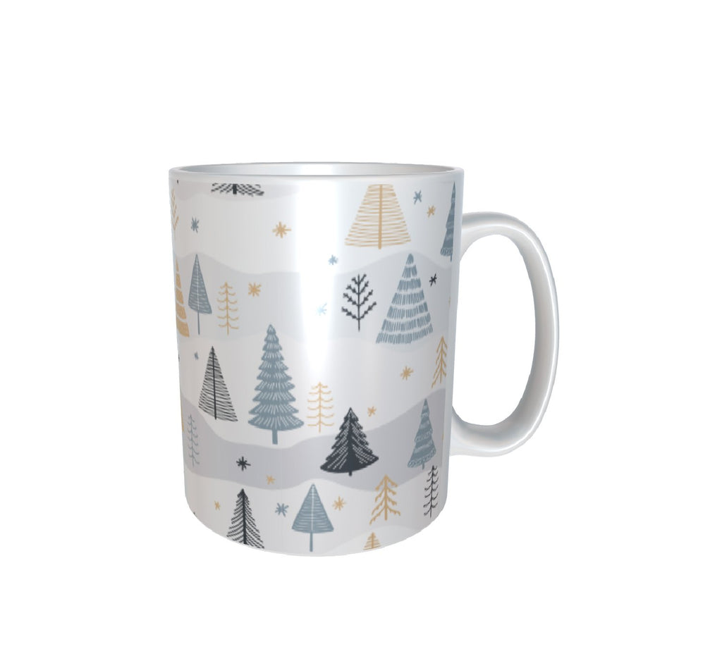 Winter Woodland Pattern White Mug 