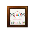 Personalised and Customised You Are My Hero Ceramic Tile With Wooden Frame