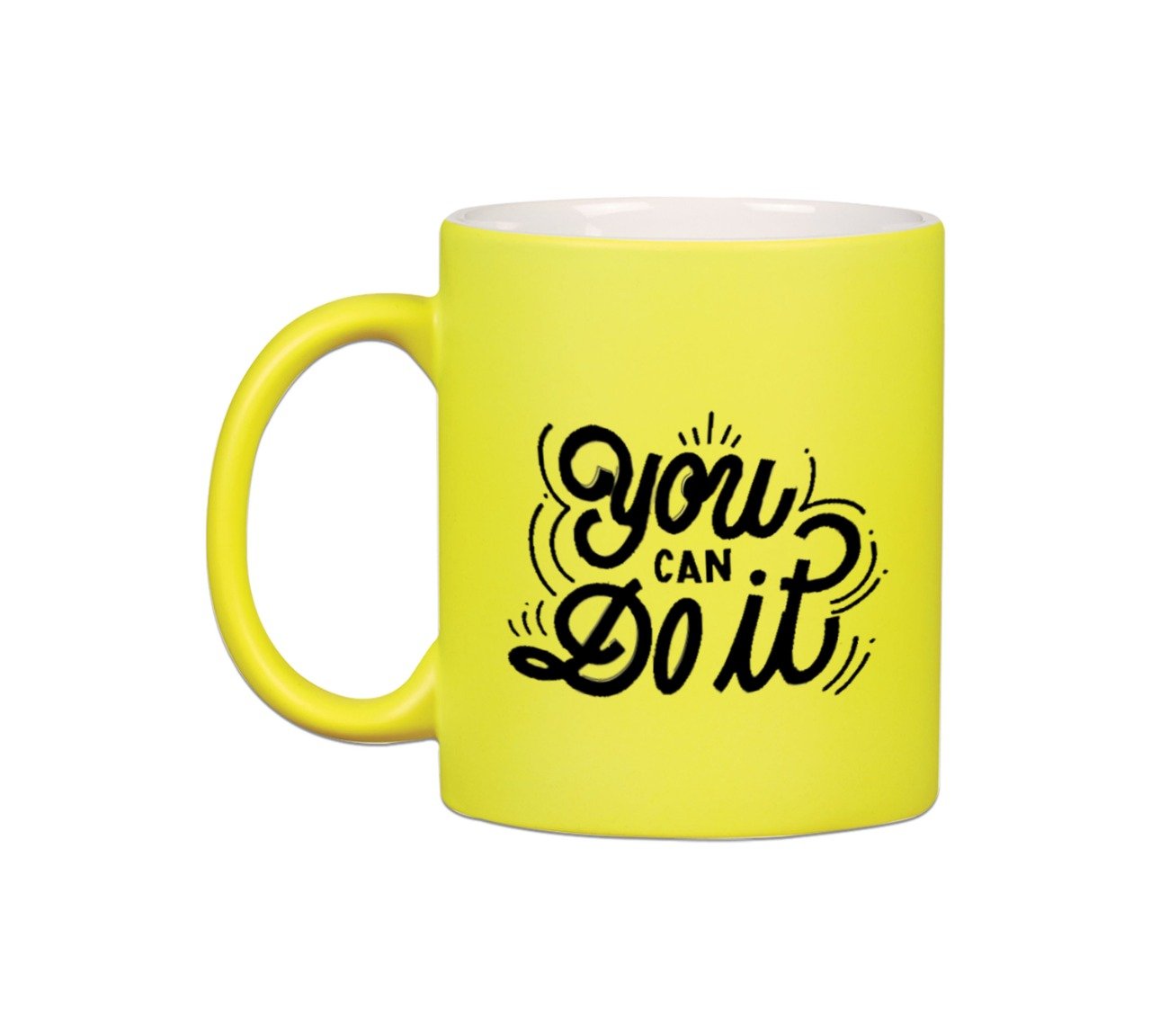 You Can Do It, Neon Yellow Mug