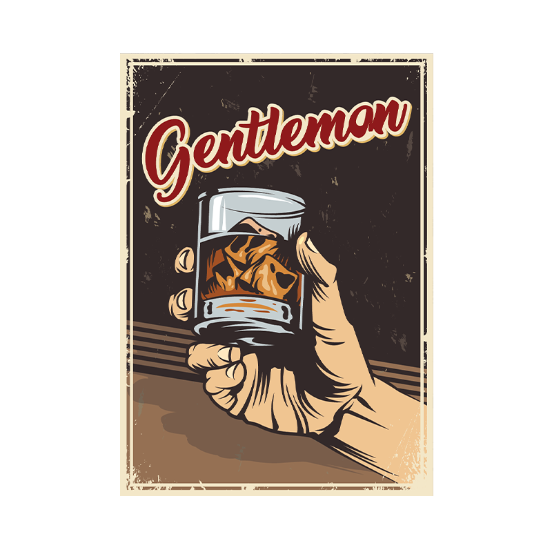 Men's Round neck  T-shirt, "Gentle Man" Printed Graphic Design T-shirt